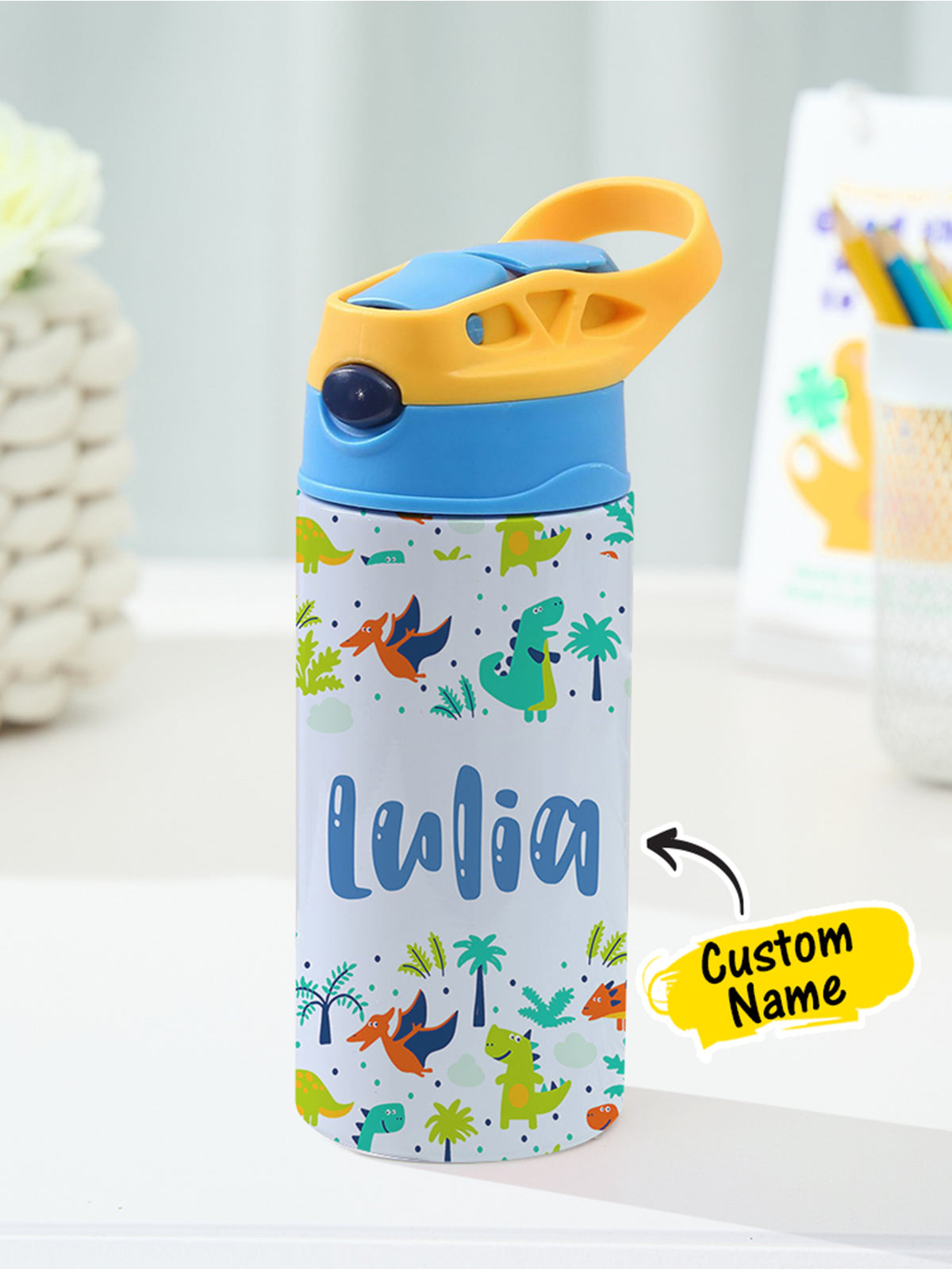 Personalized Dinosaur Tumbler for Kids