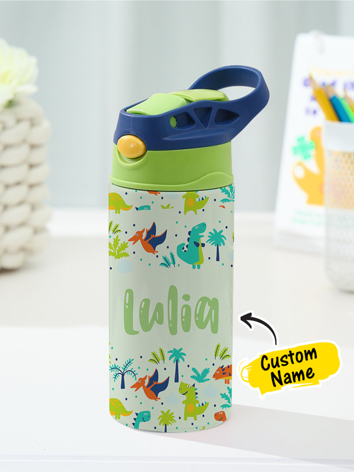 Personalized Dinosaur Tumbler for Kids