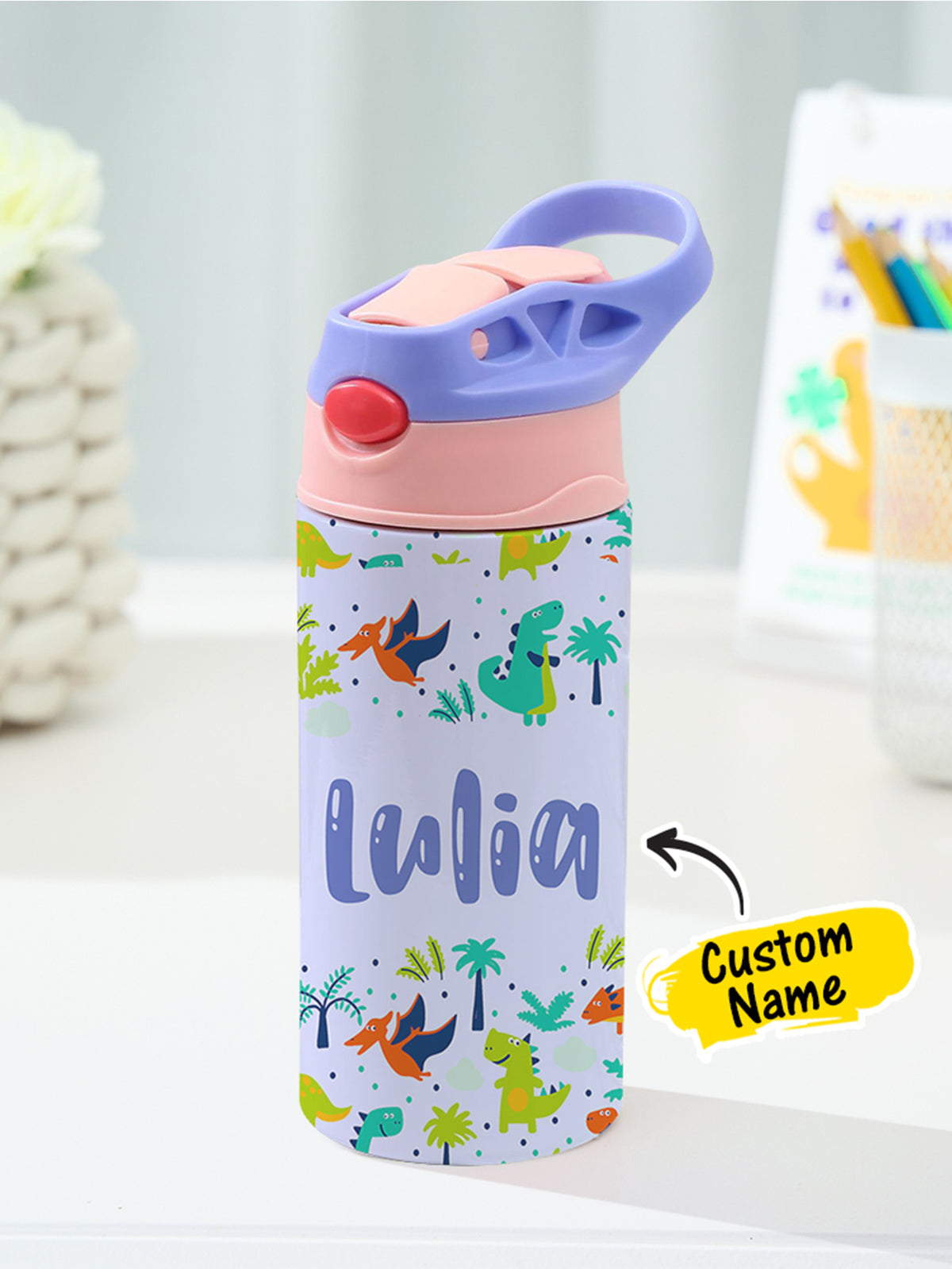 Personalized Dinosaur Tumbler for Kids
