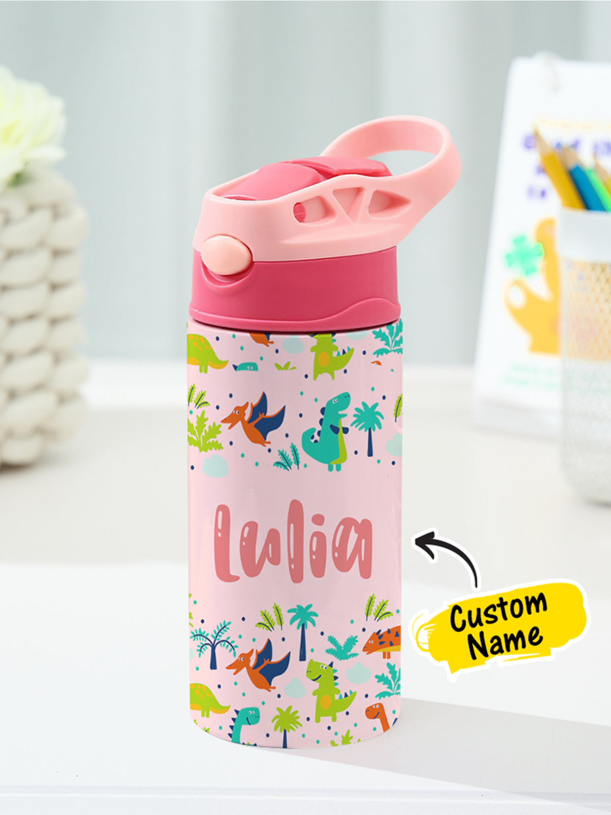 Personalized Dinosaur Tumbler for Kids